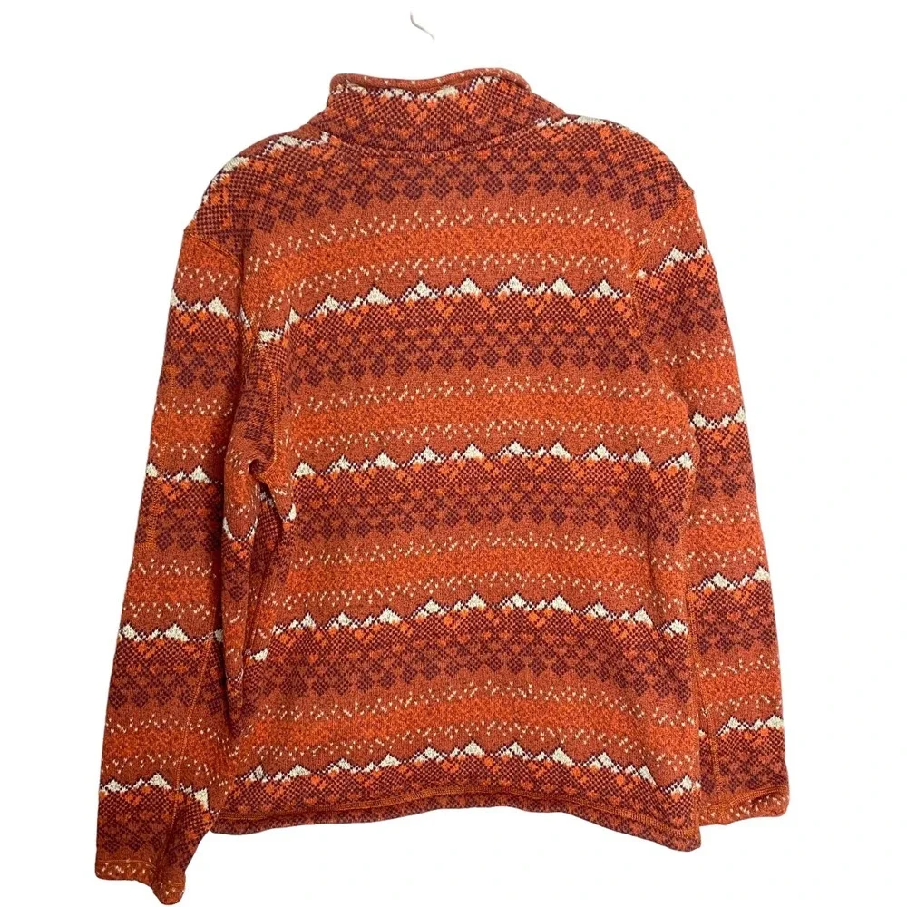 The North Face Mens Fair Isle Fleece 1/4 Zip Pullover Activewear Top‎ Sz Medium